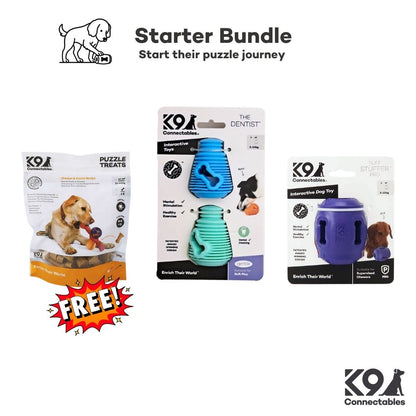 K9 Connectables starter bundle with dog toys and treats 